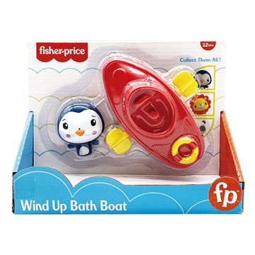 Fisher Price Wind Up Boat With Figure Animal - Penguin