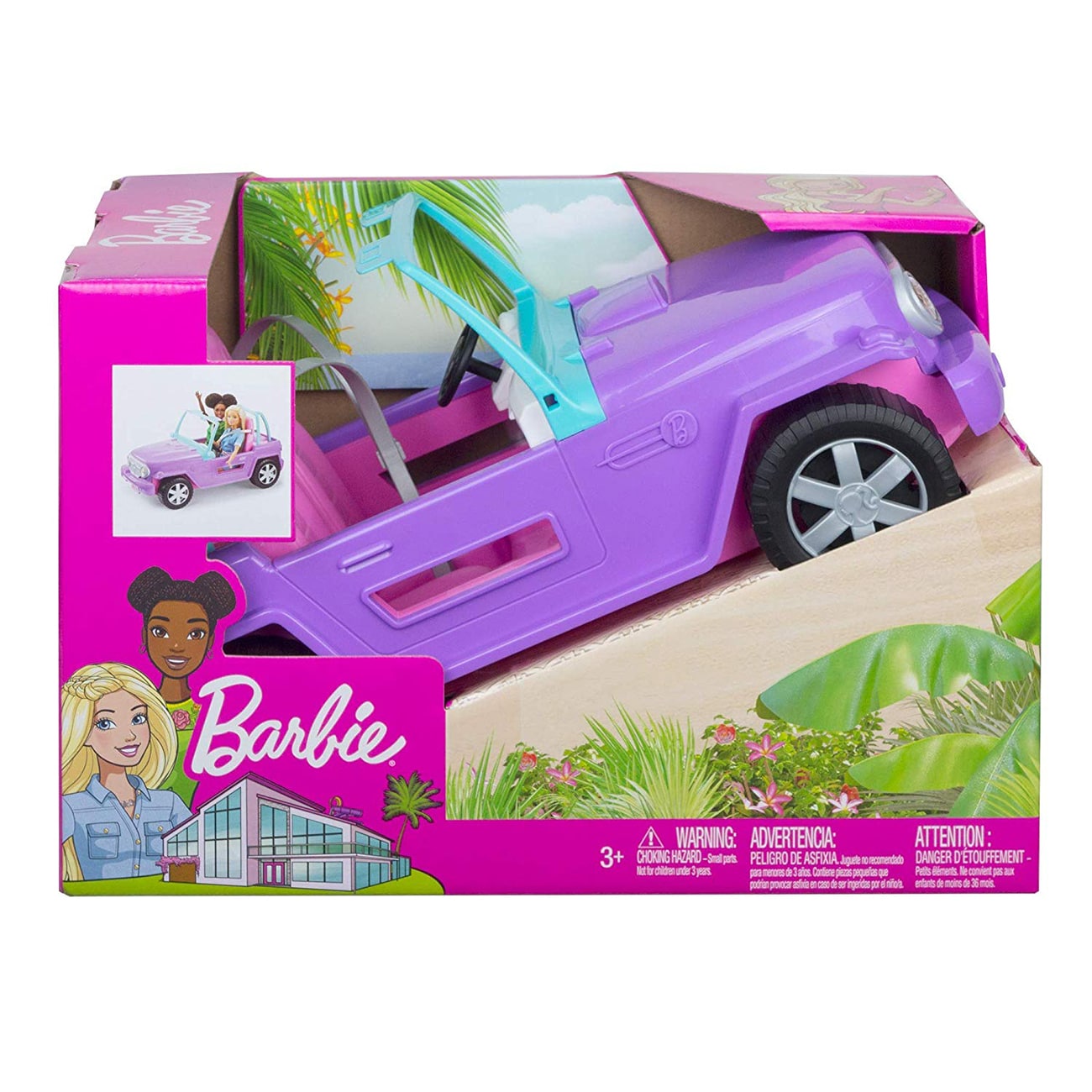 Barbie Off Road Vehicle Purple With Pink Seats