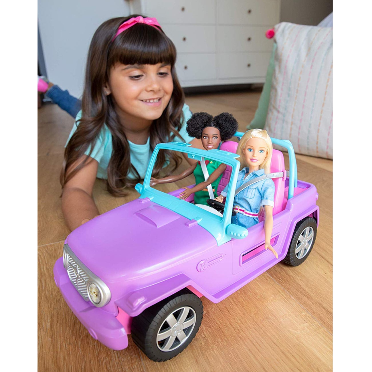 Barbie Off Road Vehicle Purple With Pink Seats