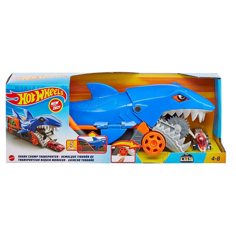 Hot Wheels Shark Chomp Transporter Playset