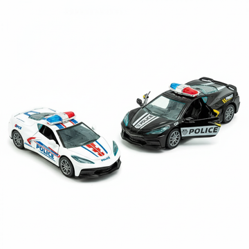 Deluxe Police Car Model - 12 Pcs