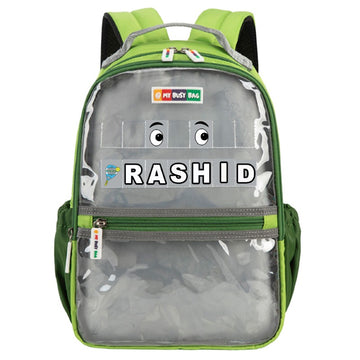 My Busy Bag Add Your Name Backpack - Green