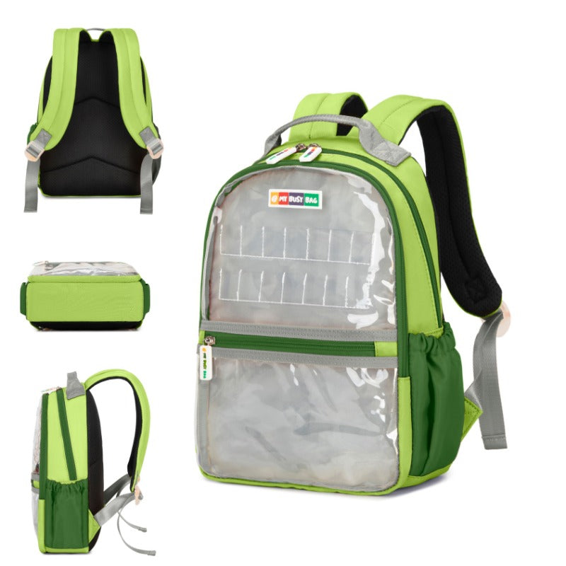 My Busy Bag Add Your Name Backpack - Green