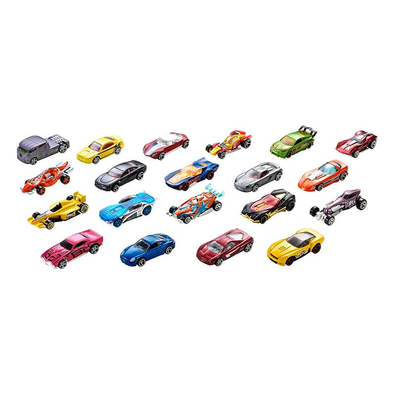 Hot Wheels 20 Diecast Pack and Mini Toy Cars Multi-Colour