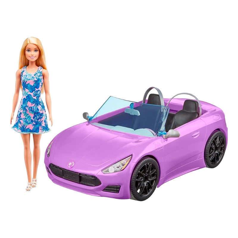 Barbie Glam Convertible Vehicle With Doll