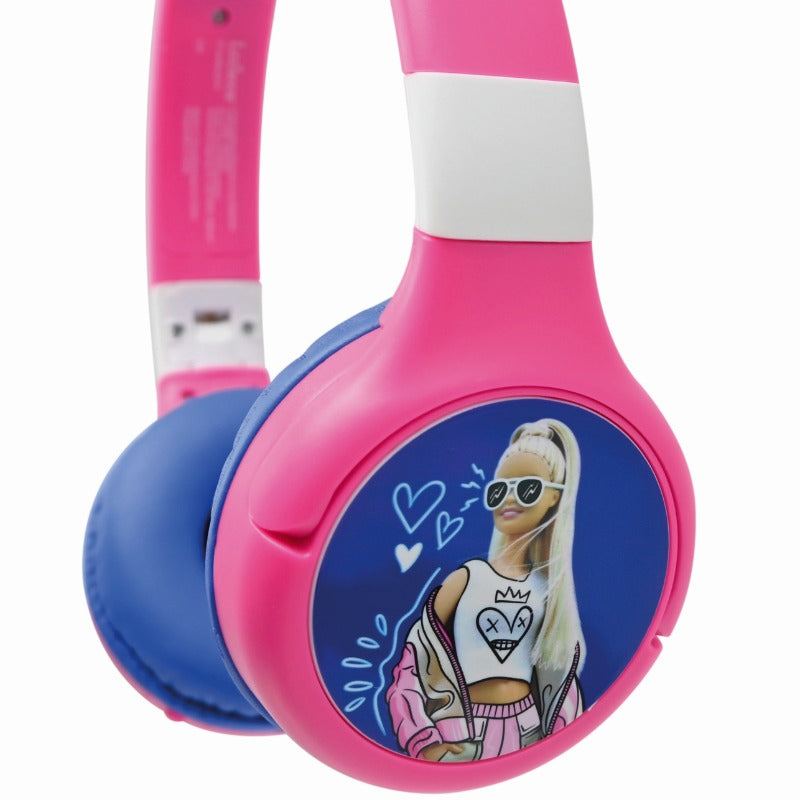 Lexibook Barbie Bluetooth And Wired Foldable Headphones