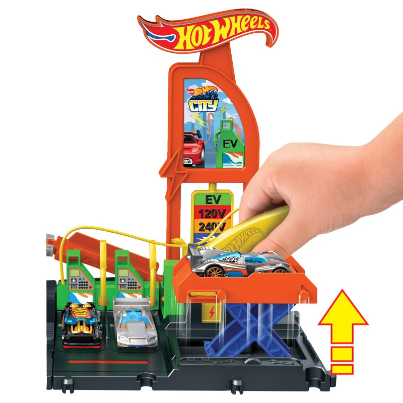 Hot Wheels City Super Recharge Gas Station Playset