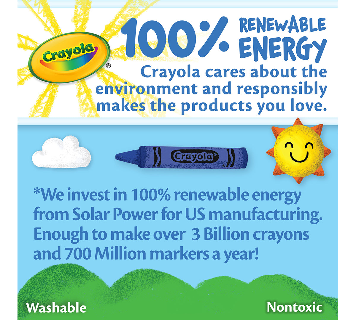 Crayon Ultra-Clean Washable Crayons - 24 Pack