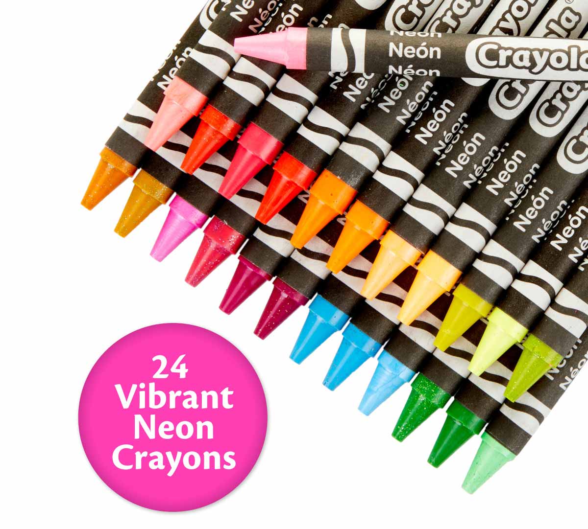 Crayola Neon Crayons - 24 Pack