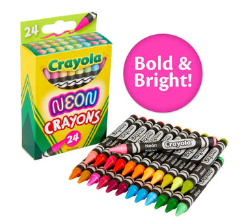Crayola Neon Crayons - 24 Pack