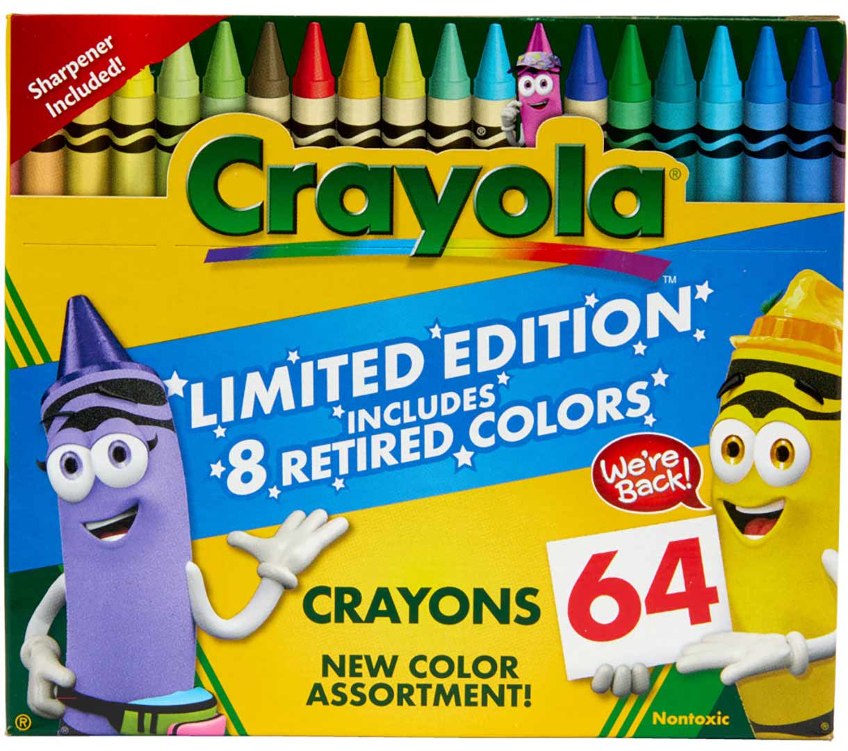 Crayola Classic & Limited Edition Retired Crayons - 64 Pack