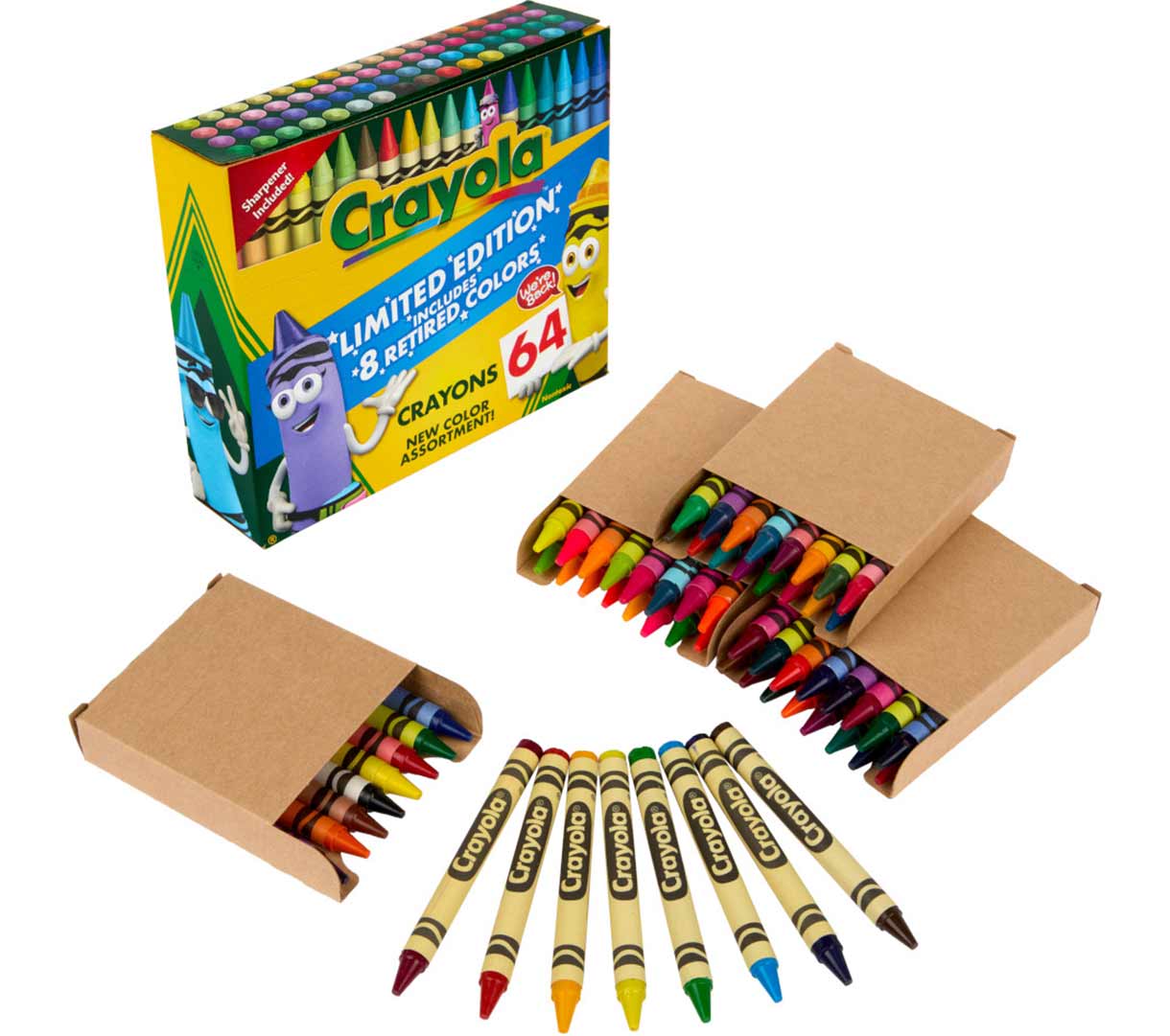 Crayola Classic & Limited Edition Retired Crayons - 64 Pack