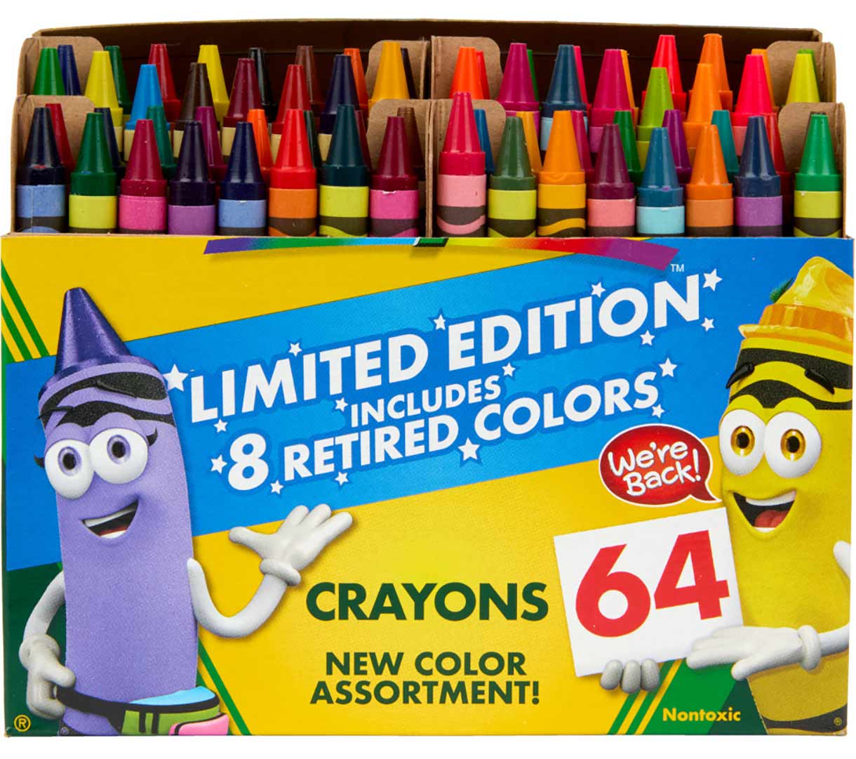 Crayola Classic & Limited Edition Retired Crayons - 64 Pack