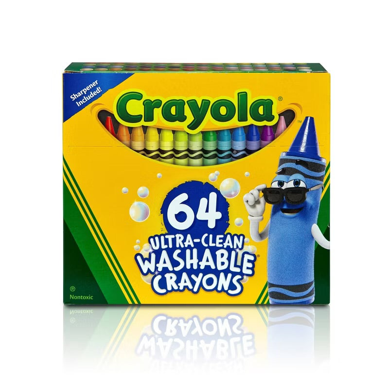 Crayola Ultra-Clean Washable Crayons - 64 Pack