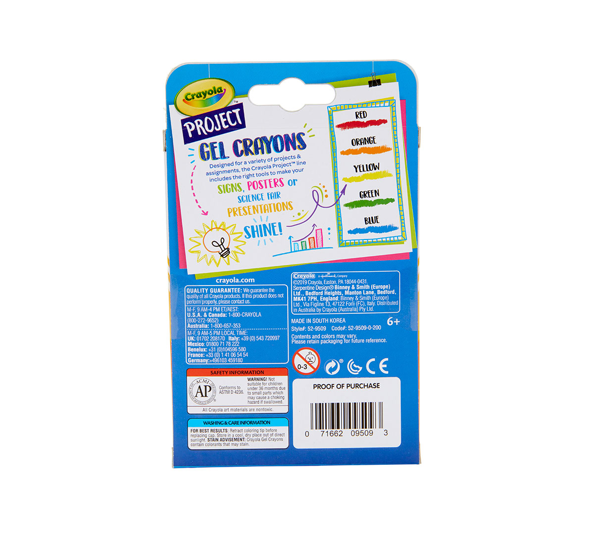 Crayola Project Gel Crayons - 5 Pack