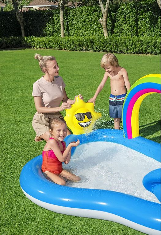 Bestway®  8'5" x 57" x 36"/2.57m x 1.45m x 91cm Rainbow N' Shine Play Center