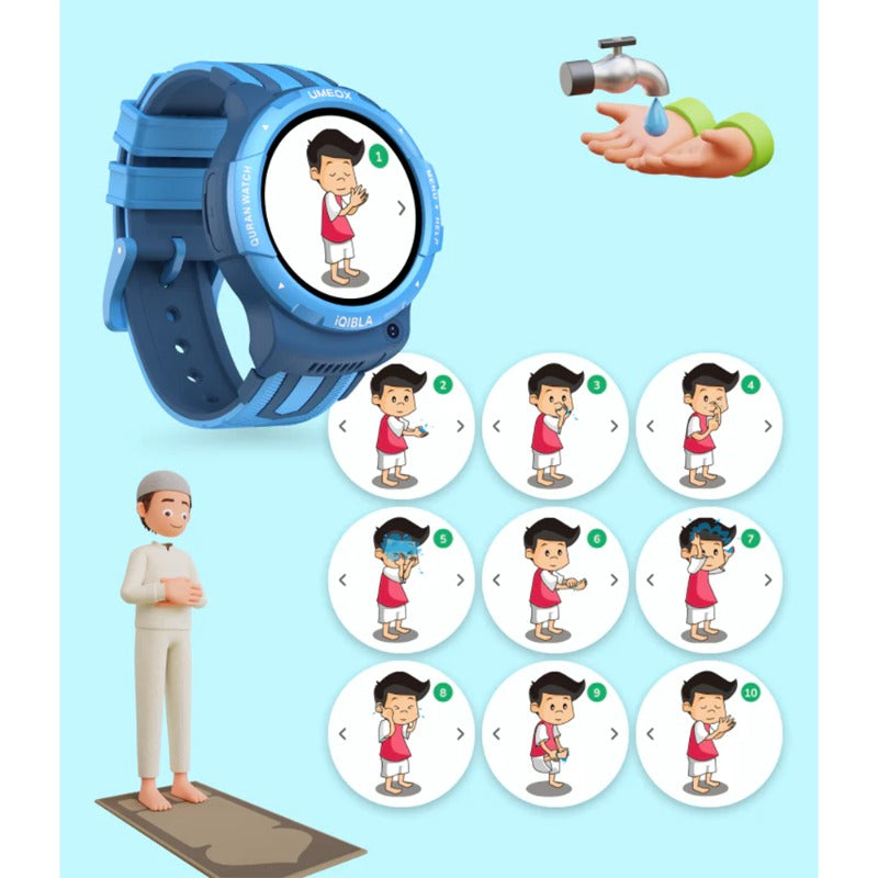 iQIBLA Smart Watch - Blue