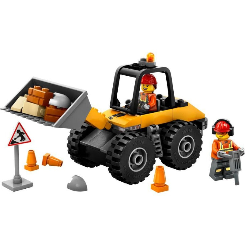 LEGO City Yellow Construction Wheel Loader Buildable Vehicle Set 60450