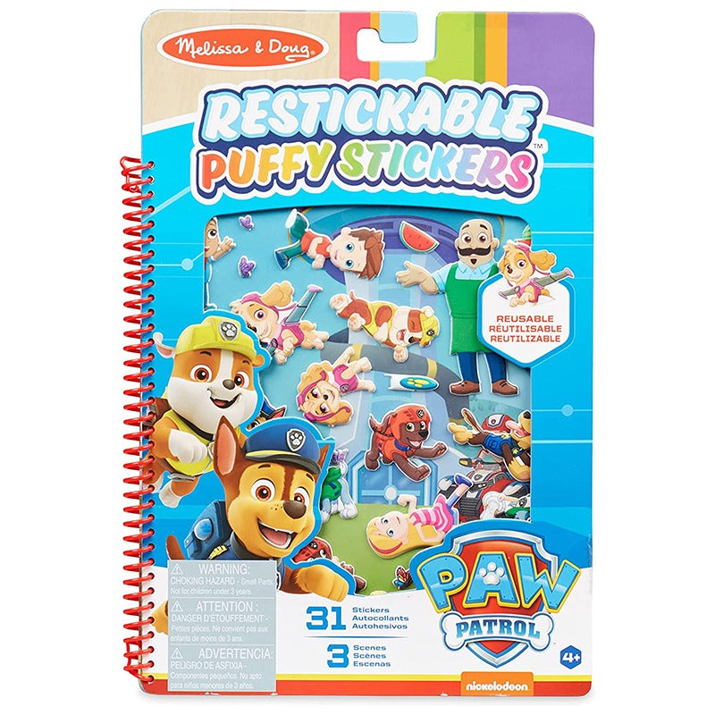 Melissa And Doug Paw Patrol Reusable Puffy Stickers