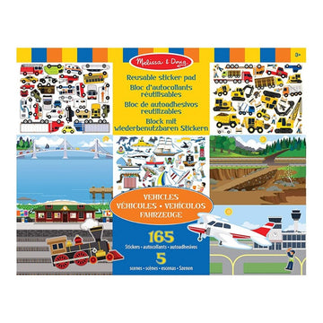 Melissa and Doug Reusable Sticker Pad - Vehicles