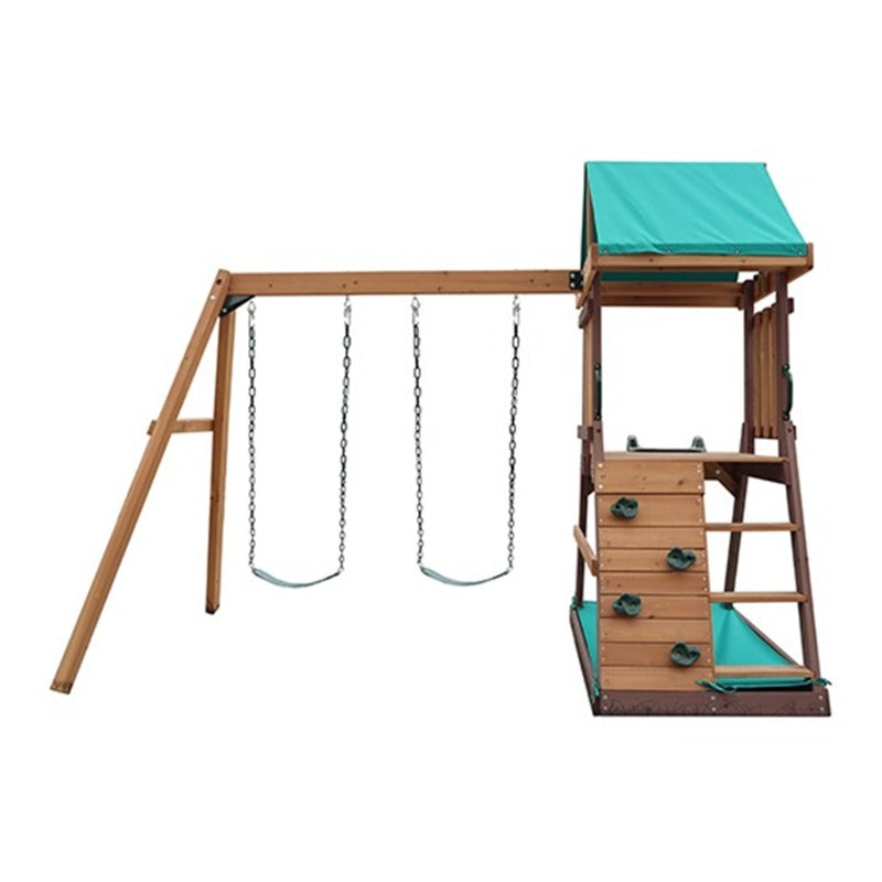 Mountpeak Matterhorn Swing Set And Playhouse