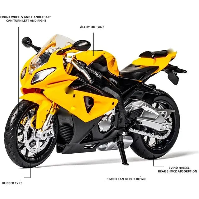 D-Power BMW S1000RR Motorcycle - Yellow