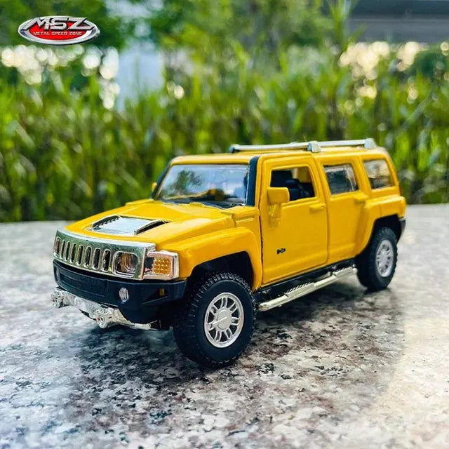 D-Power Hummer Diecast Car - Yellow