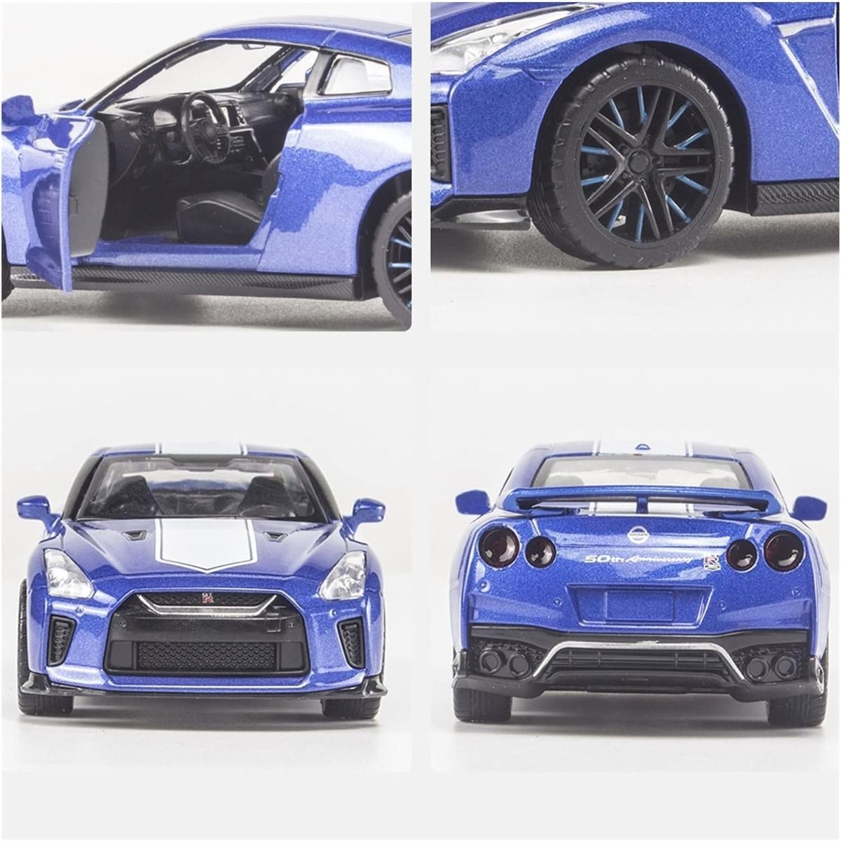 D-Power Nissan GT-R Diecast Car - Blue