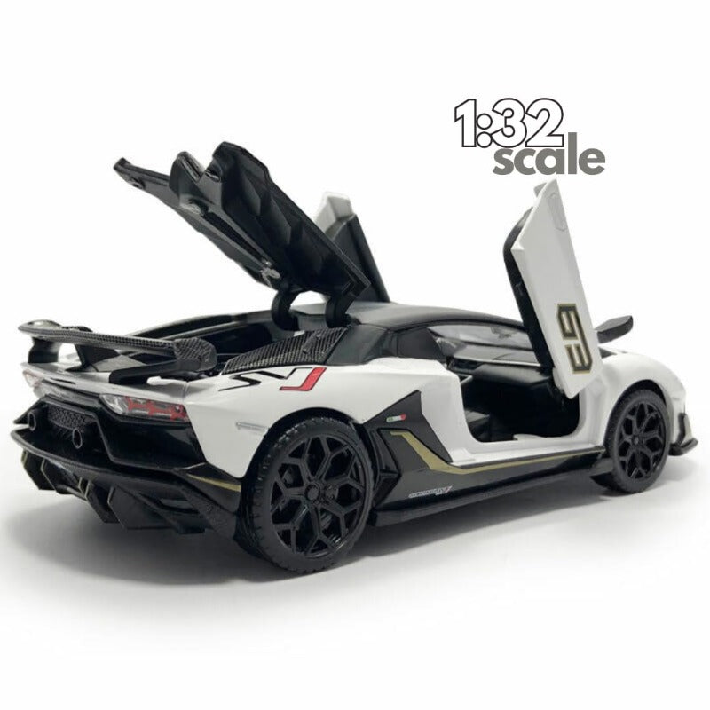 D-Power Lamborghini Aventador SVG Diecast Car - White