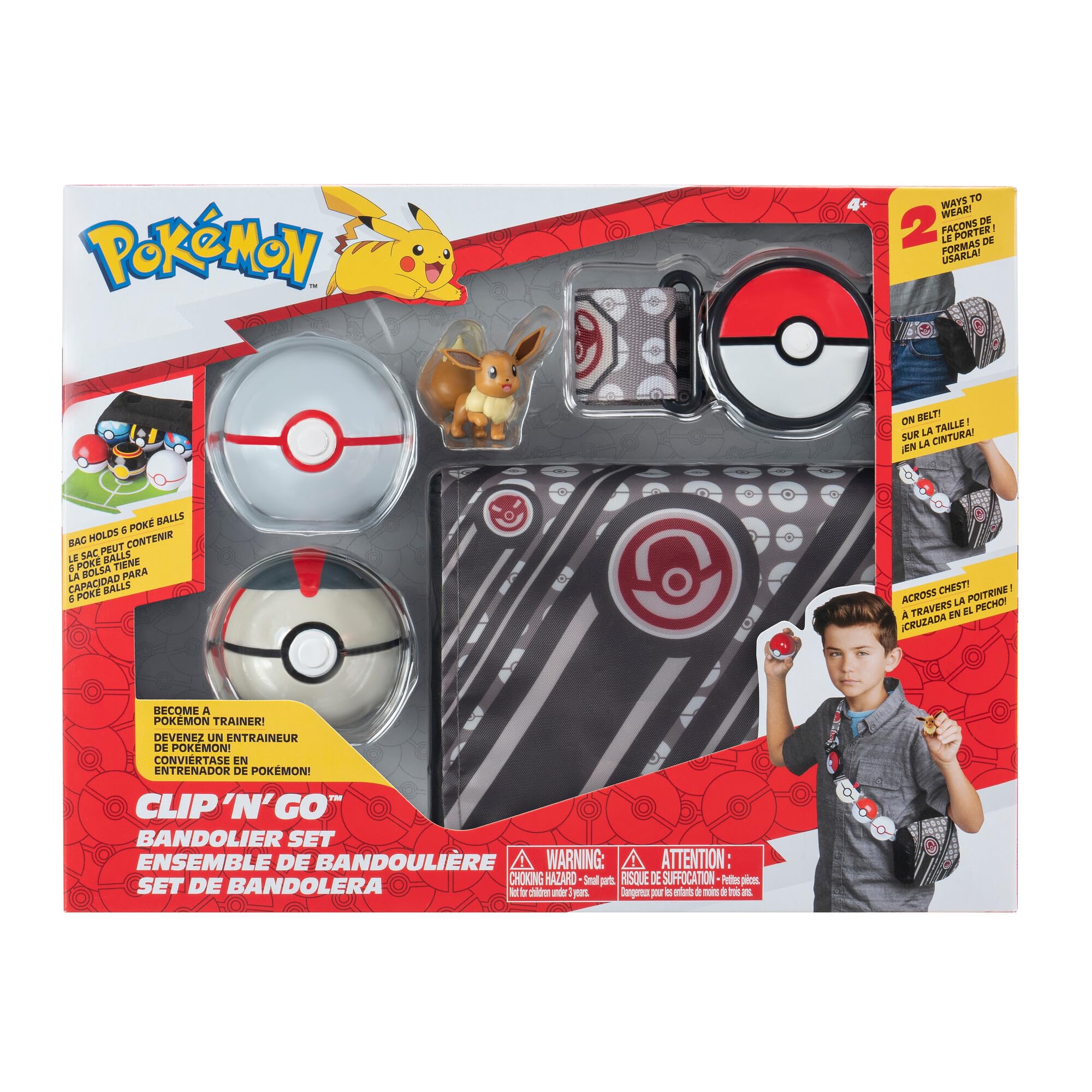 Pokémon Bandolier Set - Premier Ball & Timer Ball And Eeve