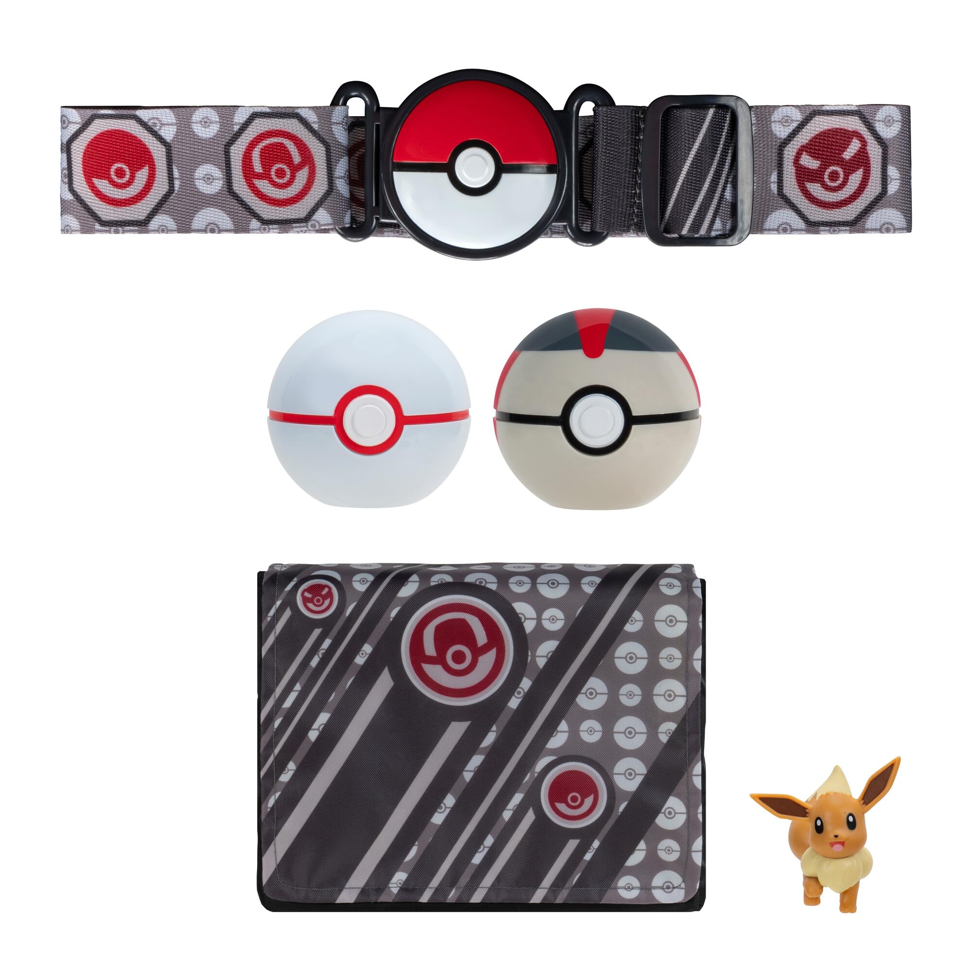 Pokémon Bandolier Set - Premier Ball & Timer Ball And Eeve