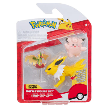 Pokémon Battle Figure 3 Pack Clefairy, Flapple & Jolteon