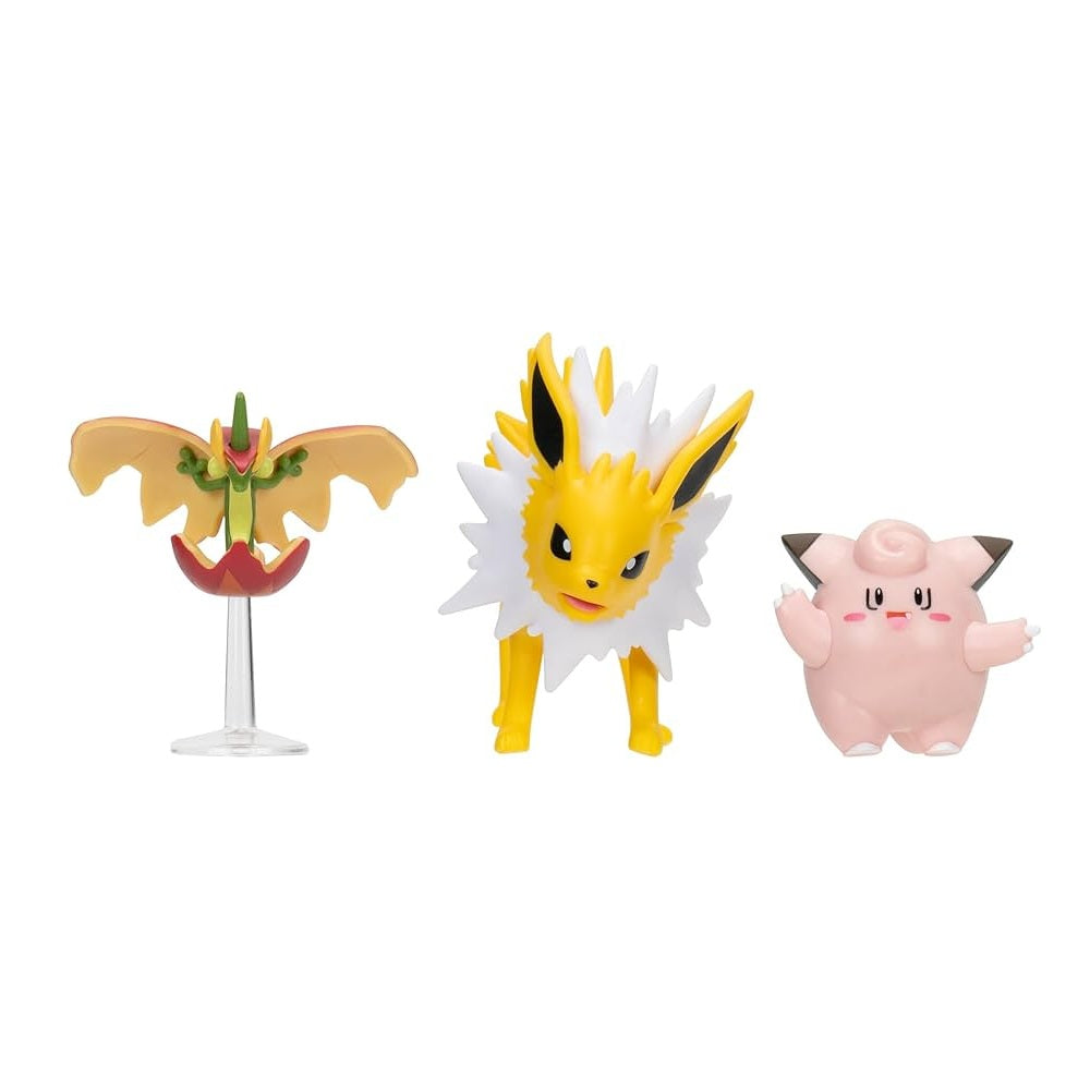 Pokémon Battle Figure 3 Pack Clefairy, Flapple & Jolteon