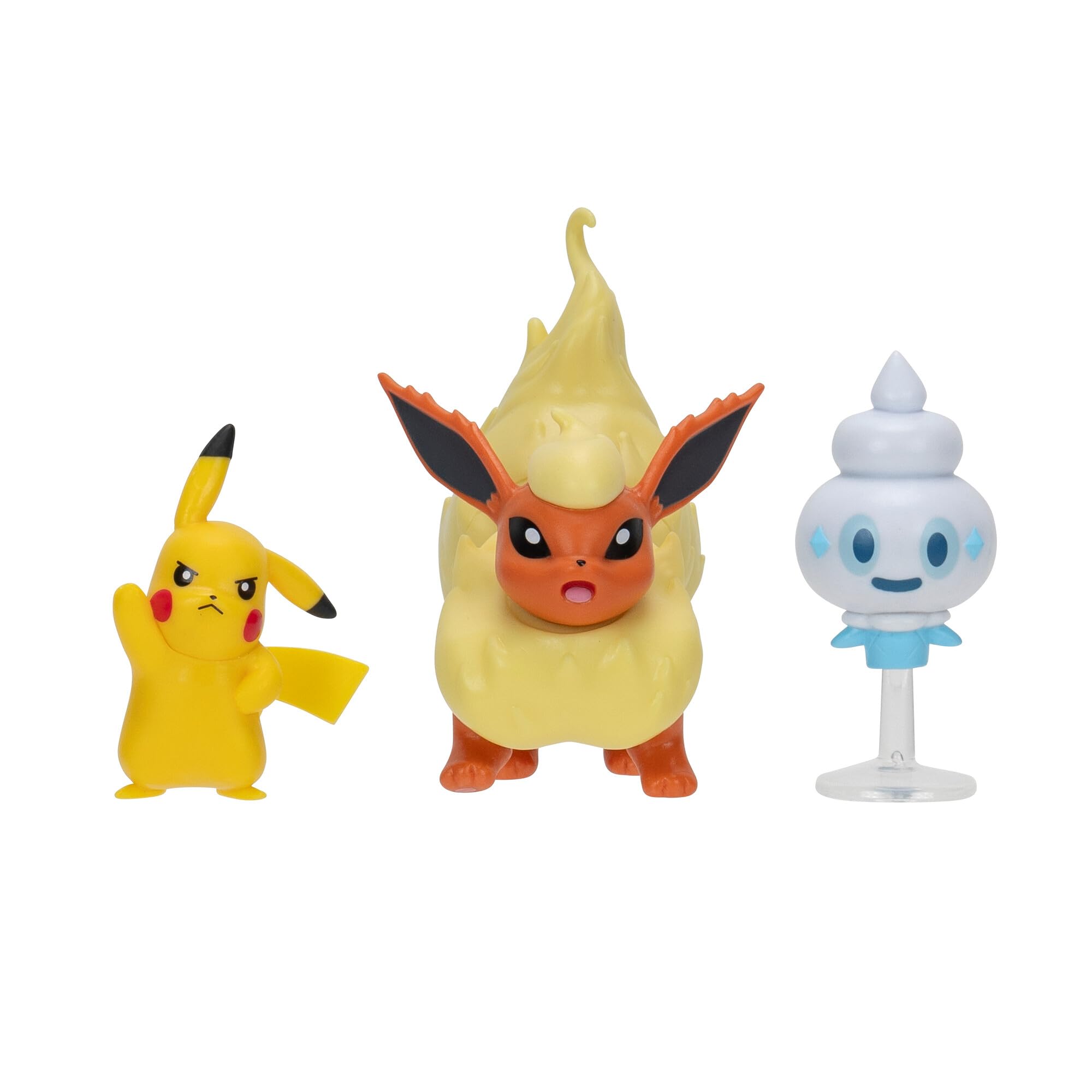 Pokémon Battle Figure Set - Pikachu, Gelatini, Flamara