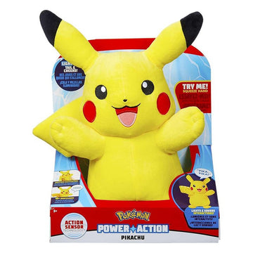Pokémon Plush Pikachu Power Action 25cm with Light and Sounds