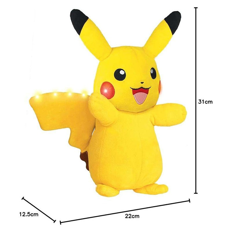 Pokémon Plush Pikachu Power Action 25cm with Light and Sounds