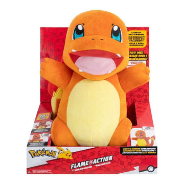 Pokémon Plush Charmander Flame Action with Light and Sound 25cm