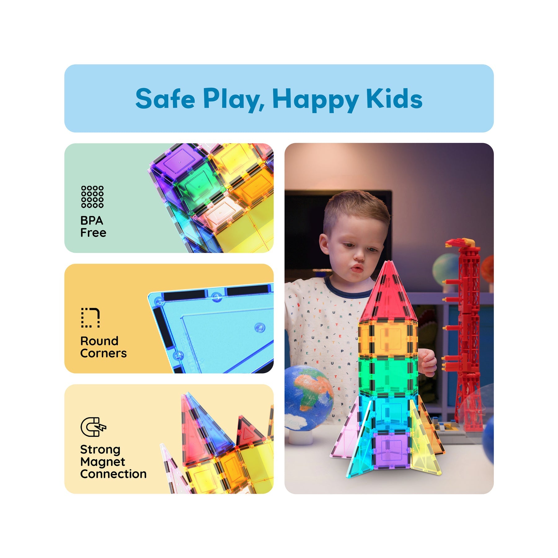 Picasso Tiles Magnetic Building Set - 32 Piece