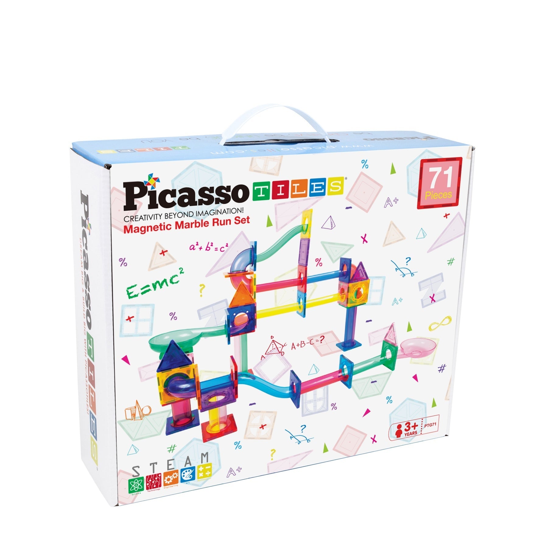Picasso Tiles Magnetic Building Set - 71 Piece