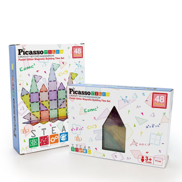 Picasso Tiles Magnetic Building Set - 48 Piece