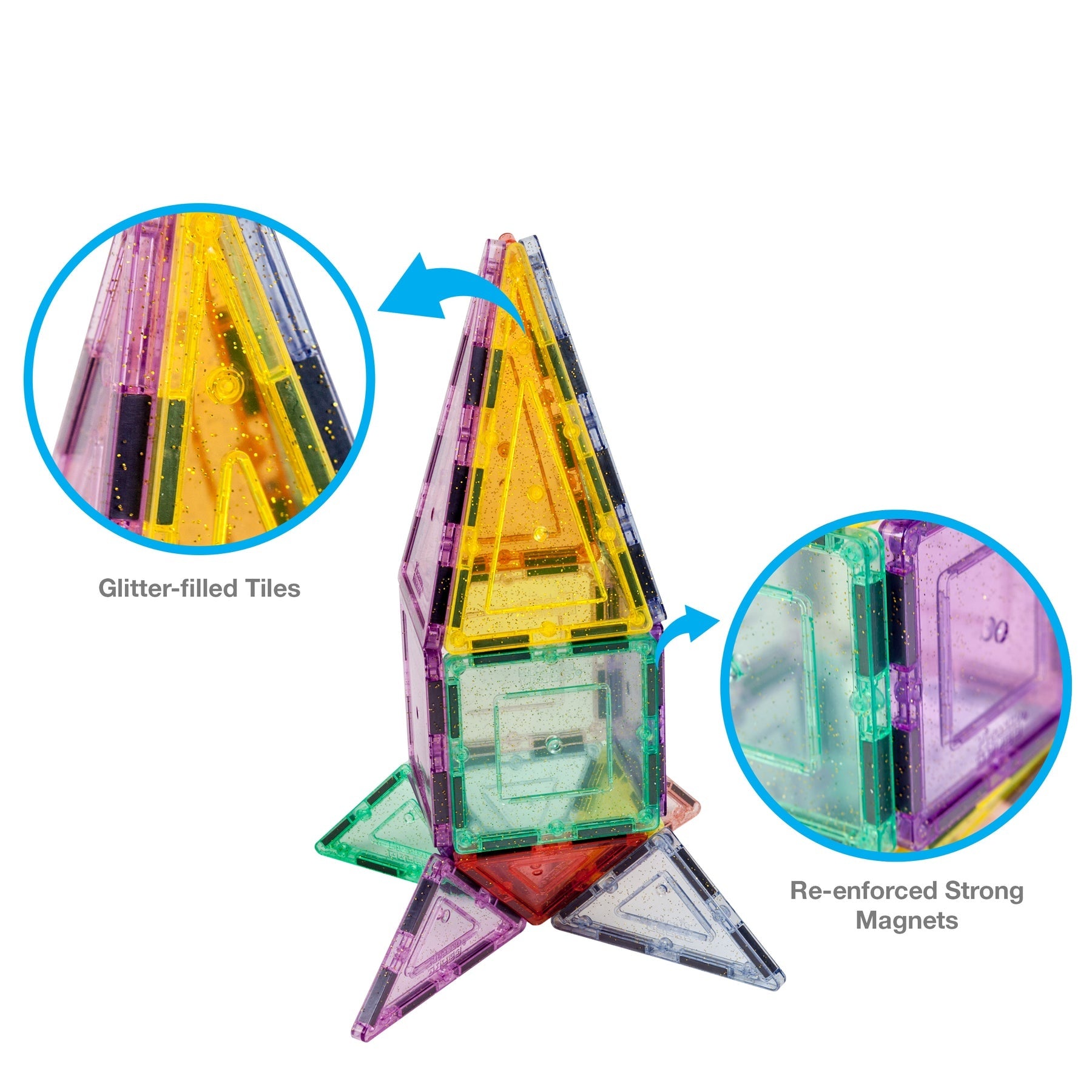 Picasso Tiles Magnetic Building Set - 48 Piece