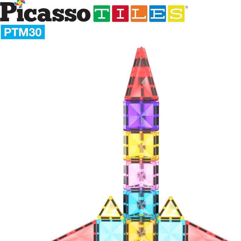 Picasso Tiles Magnetic Building Set - 30 Piece
