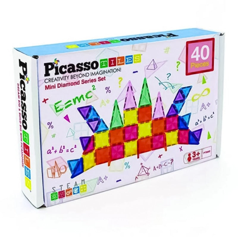 Picasso Tiles Magnetic Building Set - 40 Piece