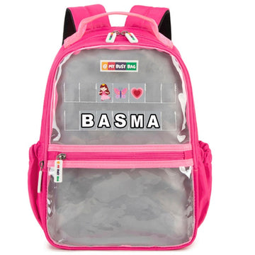 My Busy Bag Add Your Name Backpack - Pink