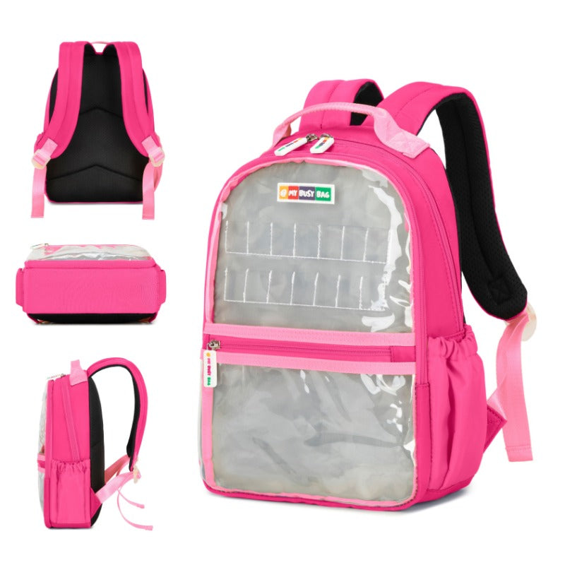 My Busy Bag Add Your Name Backpack - Pink