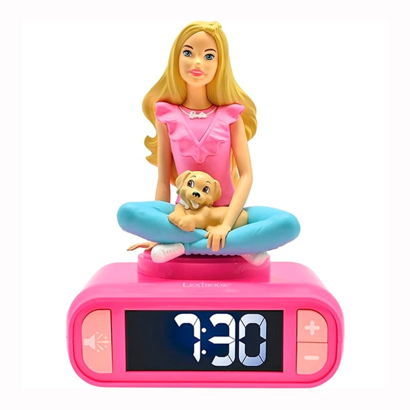 Lexibook Barbie Night Light Clock Alarm