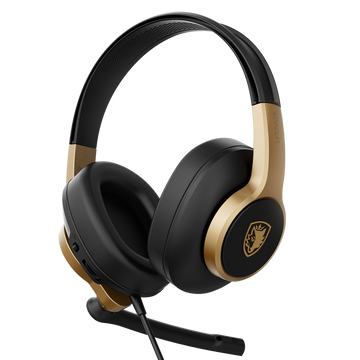 Sades Upower Wired Gaming Headset - Gold