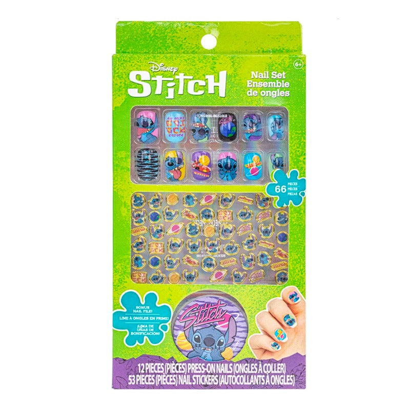 Townley Disney Stitch 66 Piece Nail Set