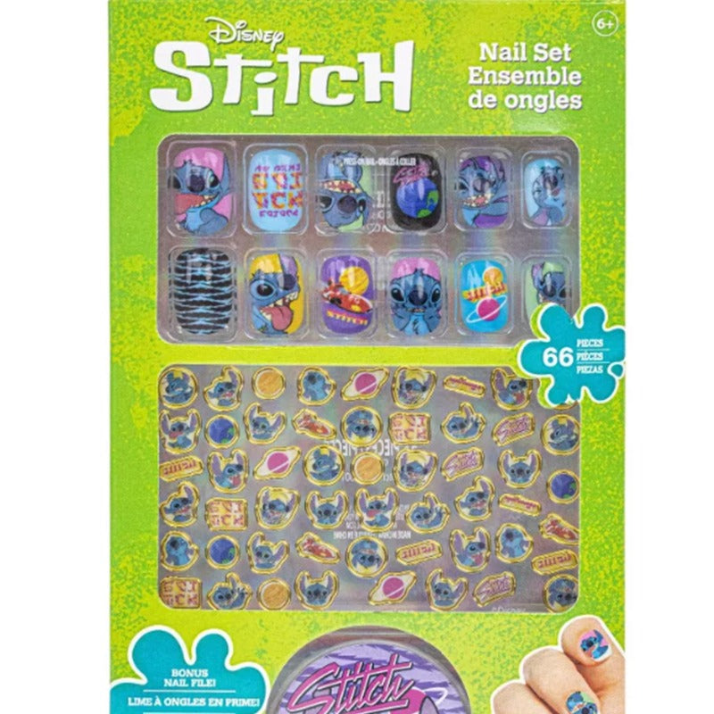 Townley Disney Stitch 66 Piece Nail Set