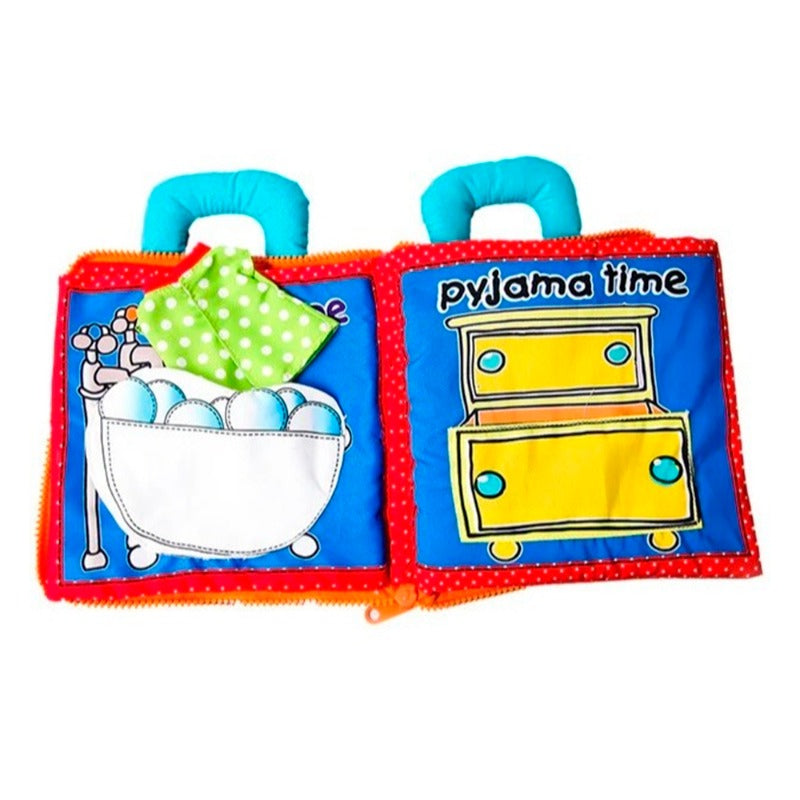 My Busy Bag Teddy Bear Interactive Cloth Book - Good Night